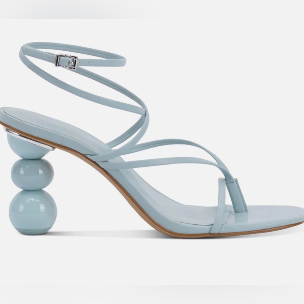 I.N.C. Round heel strap sandals in baby blue